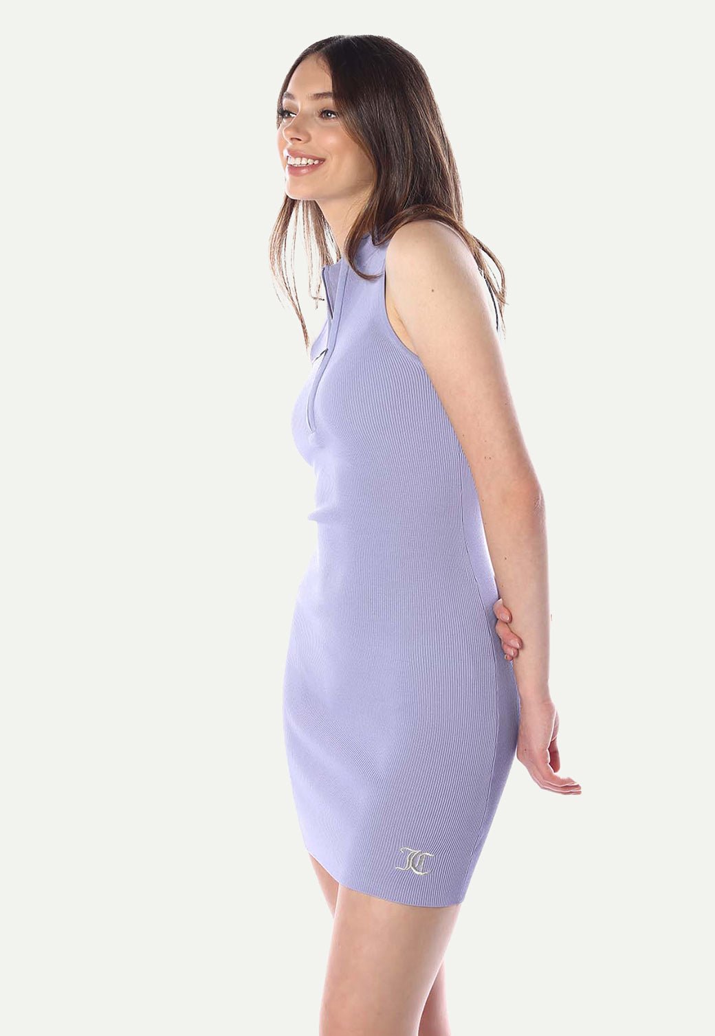 שמלת מיני מרוכסנת ריב Ladies נשים - Juicy Couture