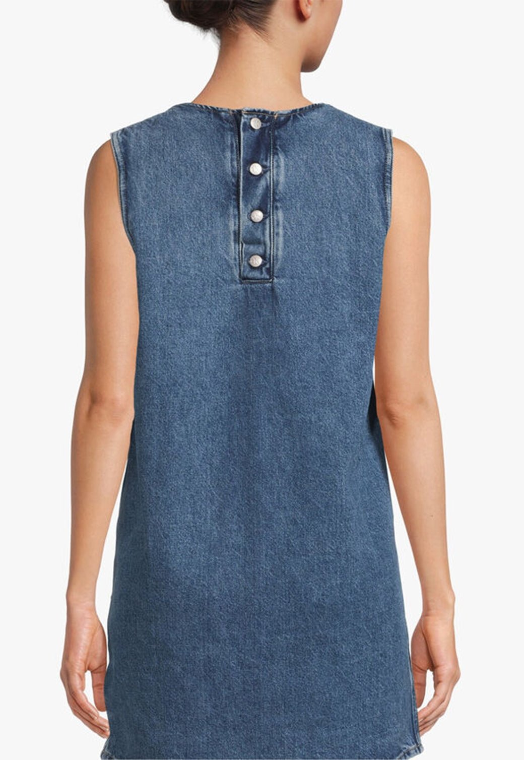 SLEEVELESS BOXY DRESS Denim Dark 893625112 - Calvin Klein