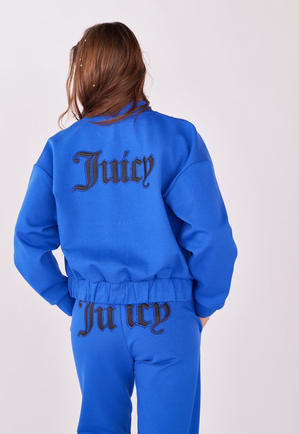 סווטשירט עם לוגו בחזית ובגב נשים - Juicy Couture