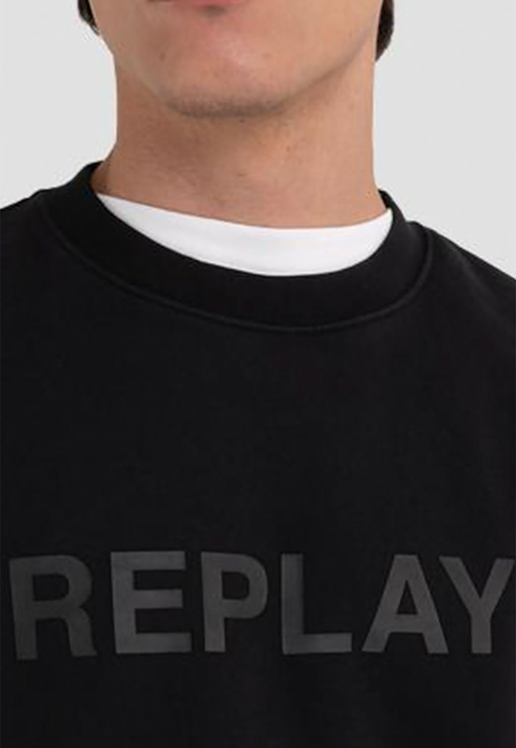 סווטשירט עם לוגו גברים - Replay