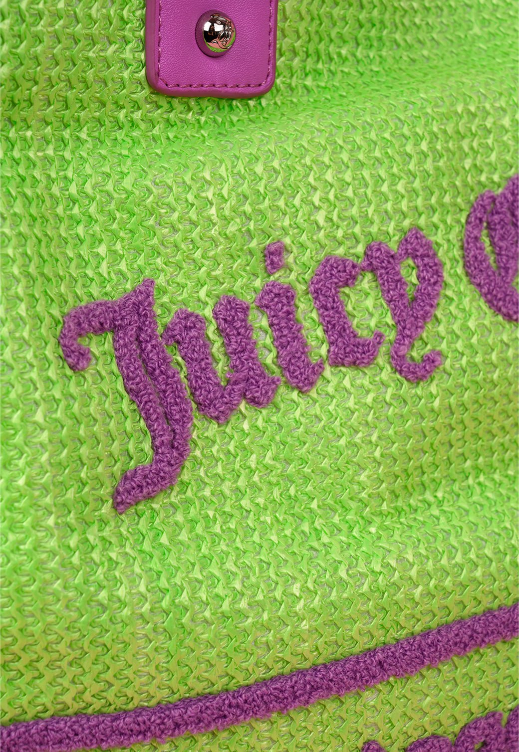 תיק שופינג גדול מבד רפיה - Juicy Couture