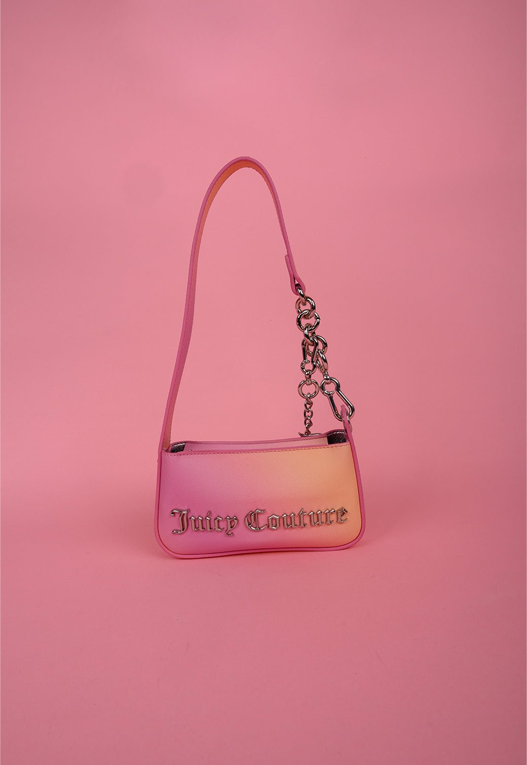 תיק כתף קטן עם לוגו מטאלי - Juicy Couture