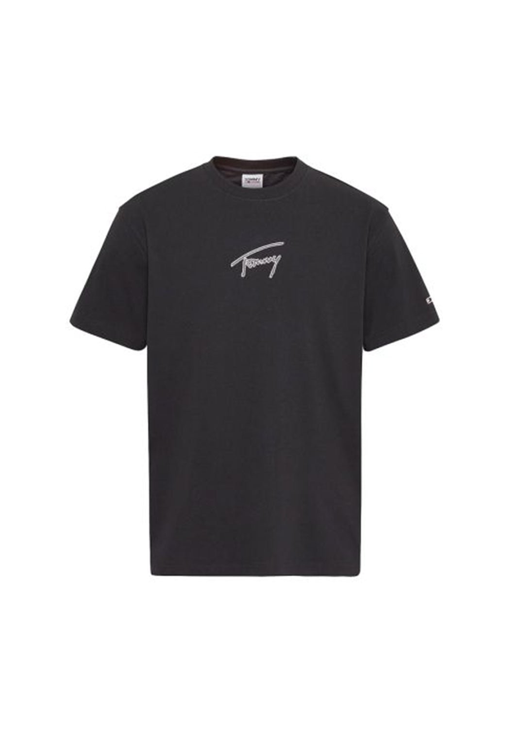 TJM CLSC SIGNATURE TEE Black 991215108 - Tommy Hillfiger