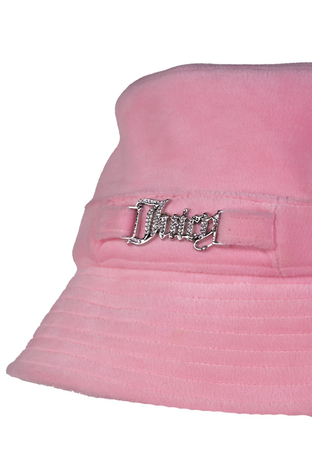 כובע באקט קטיפה עם לוגו בלינג נשים - Juicy Couture