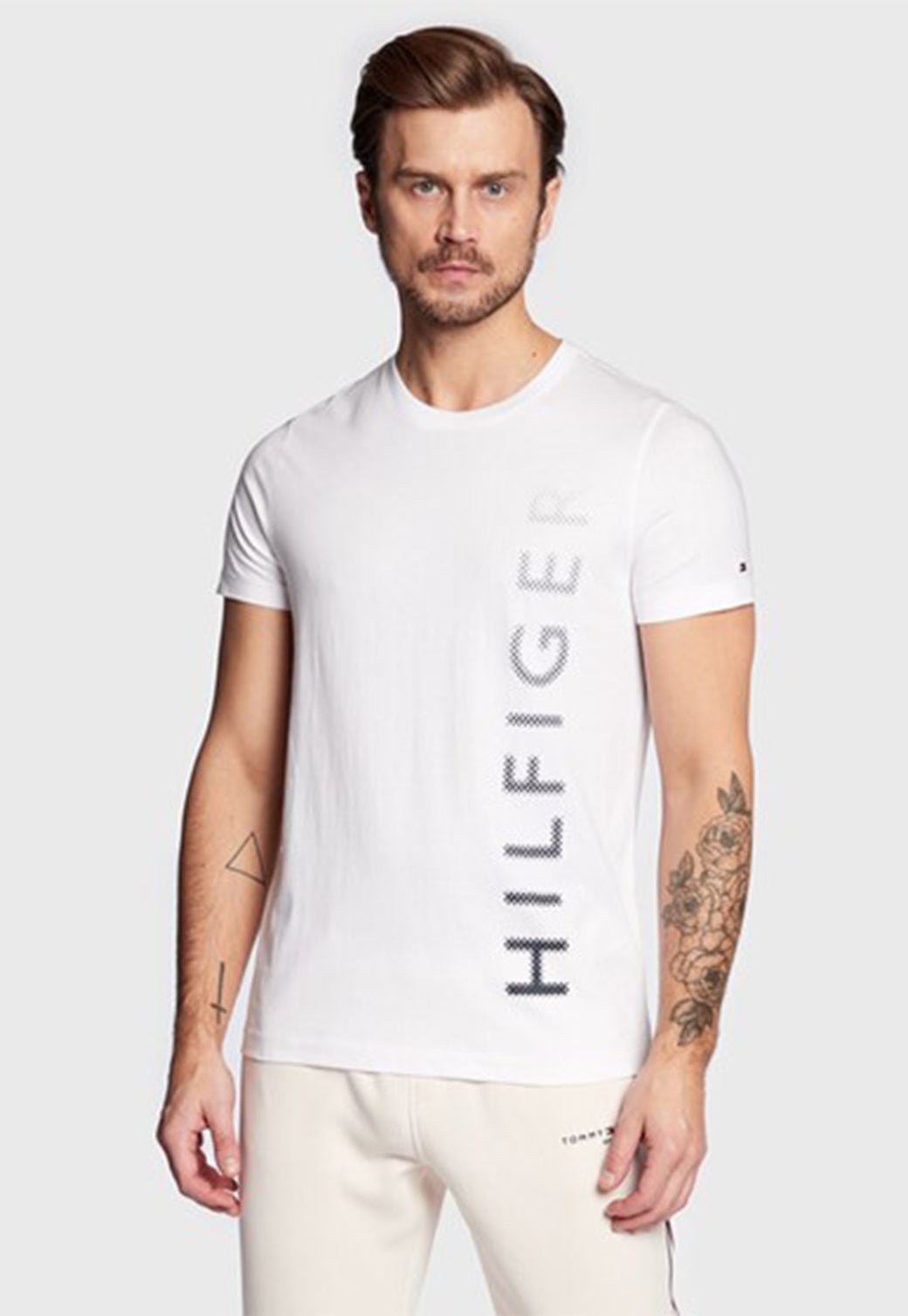 VERTICAL HILFIGER GRADIENT TEE White 991215591 - Tommy Hillfiger