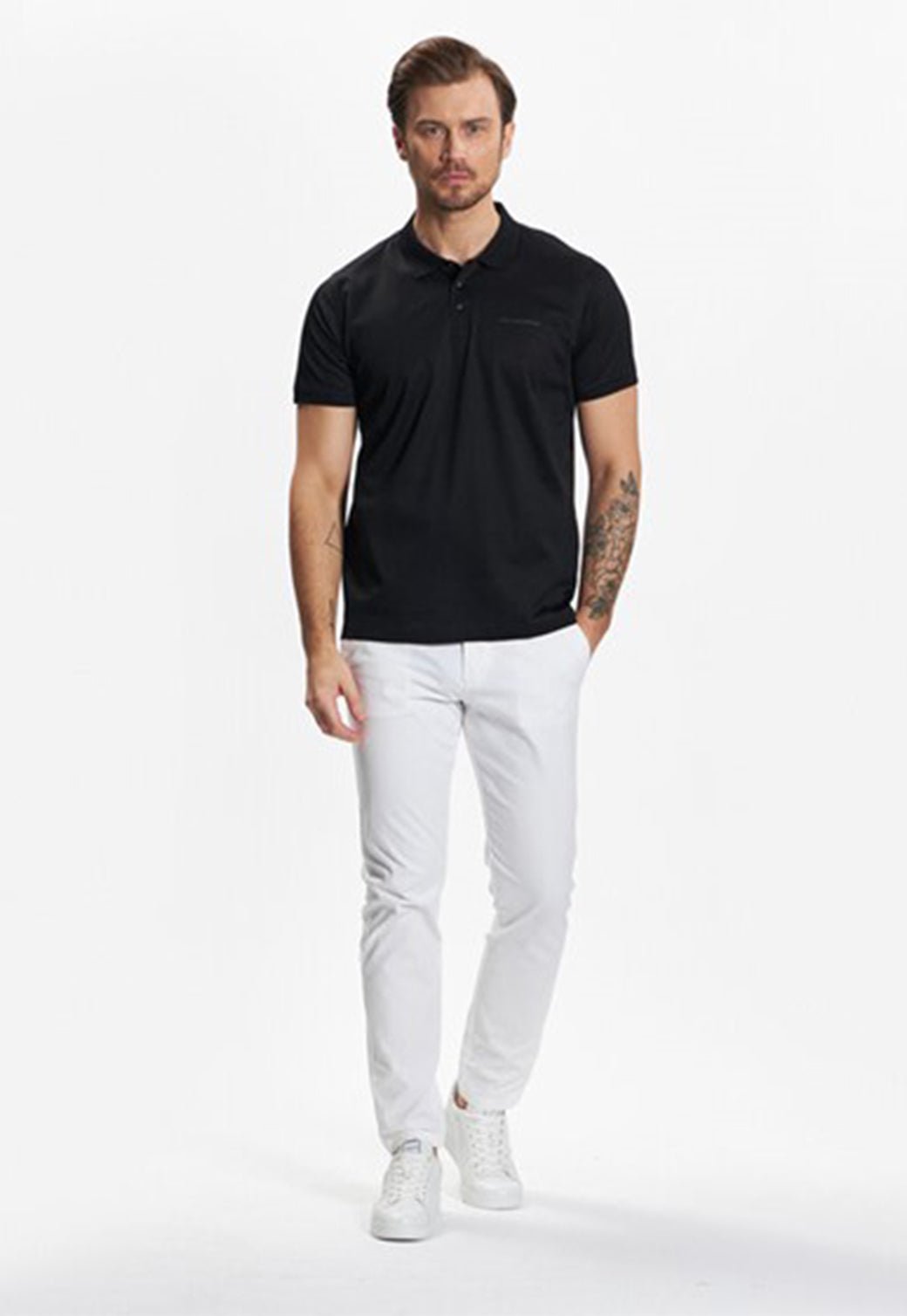חולצת פולו קצרה לגברים - Karl Lagerfeld