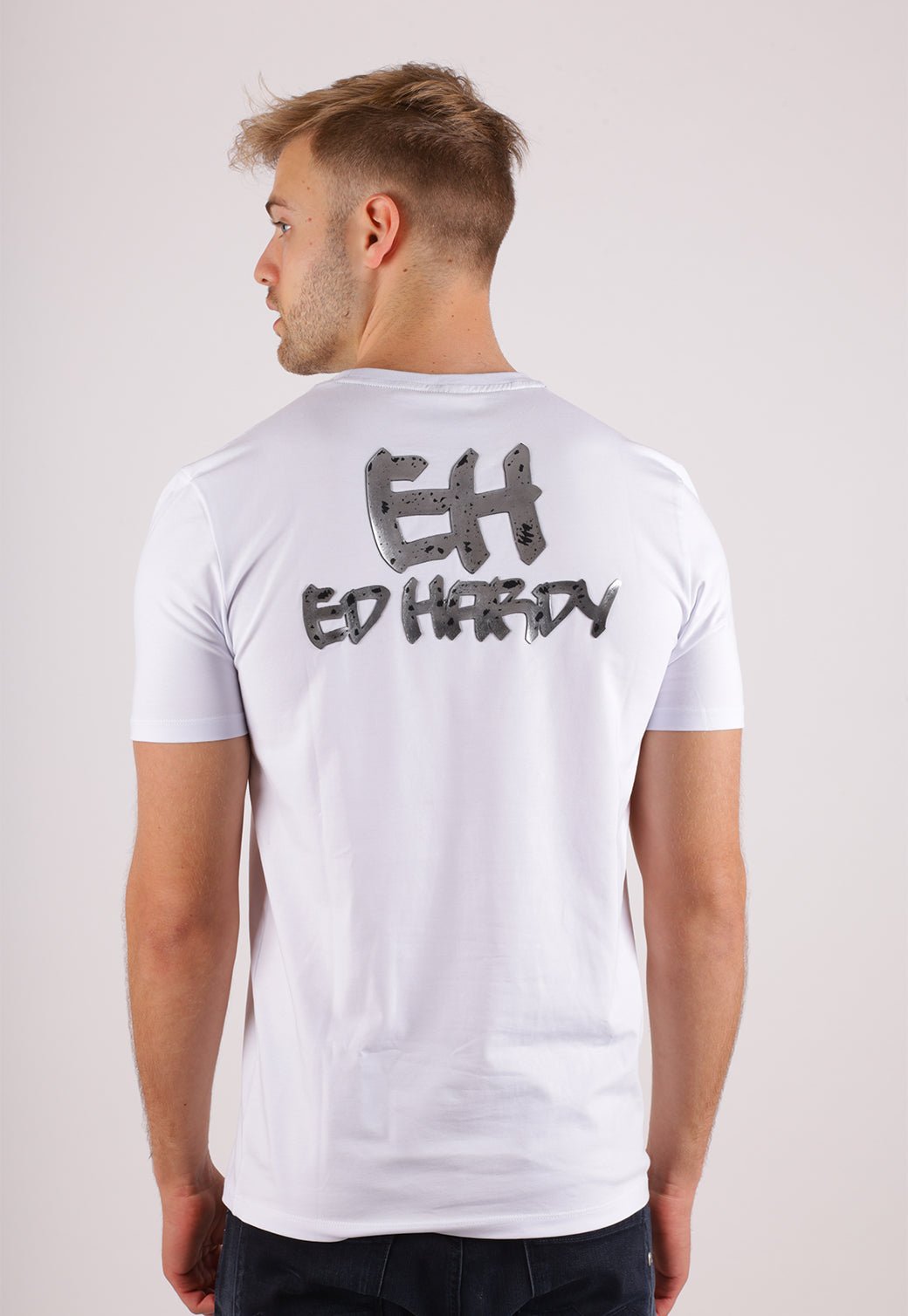 חולצת לייקרה הד הרדי EH2326519 לבן 00 - Ed Hardy