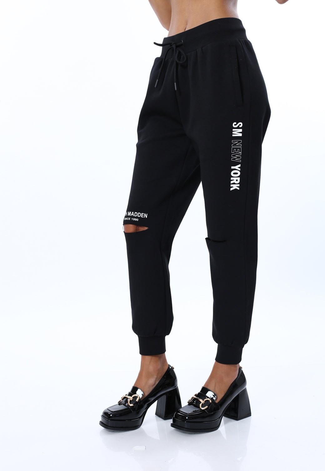 W LONG PANTS AVERSAP BLACK - Steve Madden