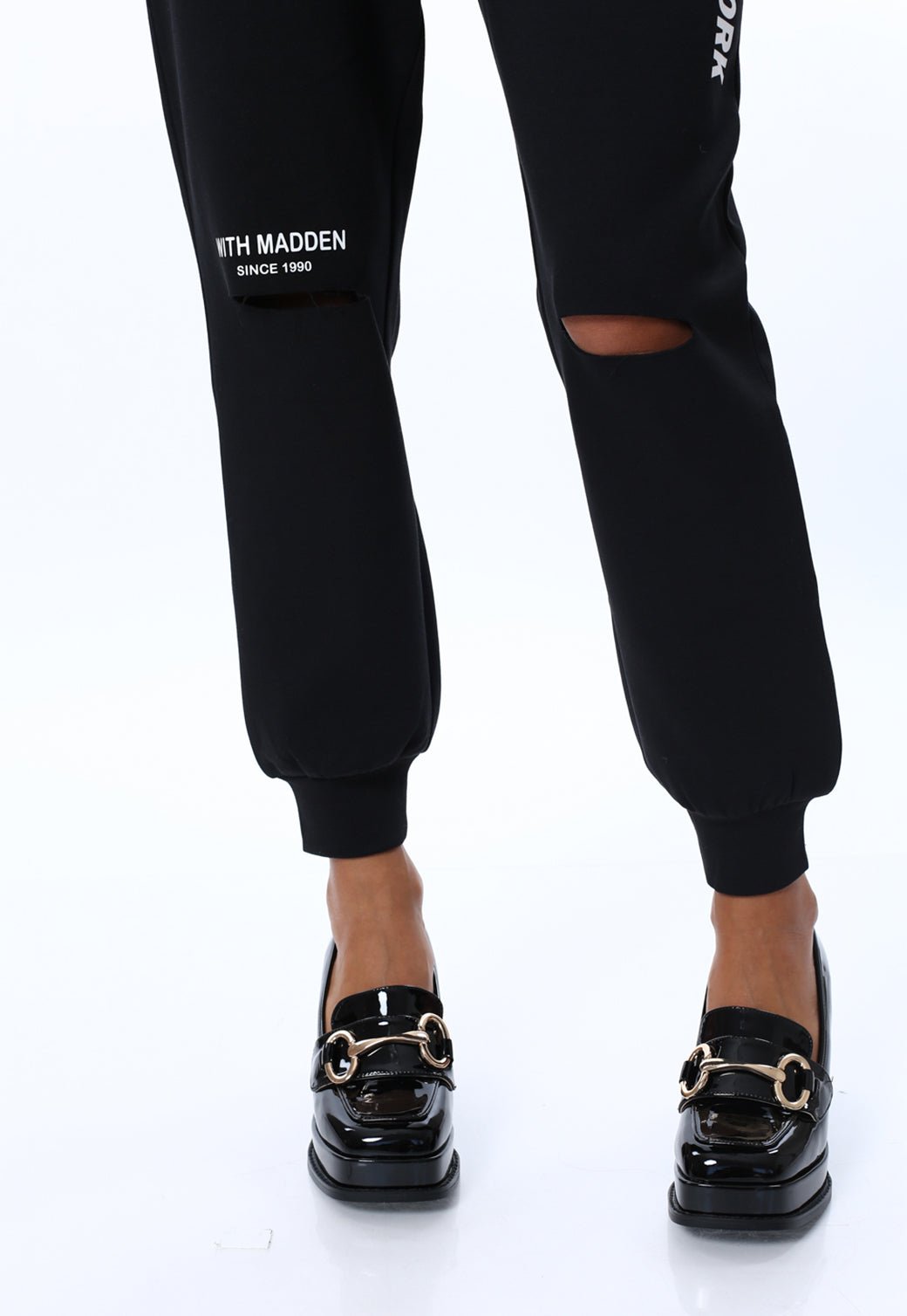 W LONG PANTS AVERSAP BLACK - Steve Madden