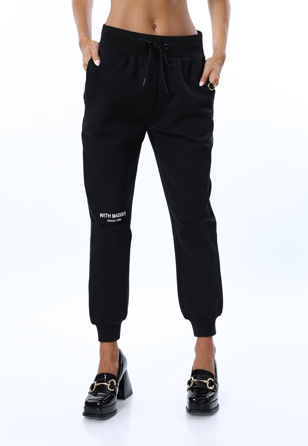 W LONG PANTS AVERSAP BLACK - Steve Madden