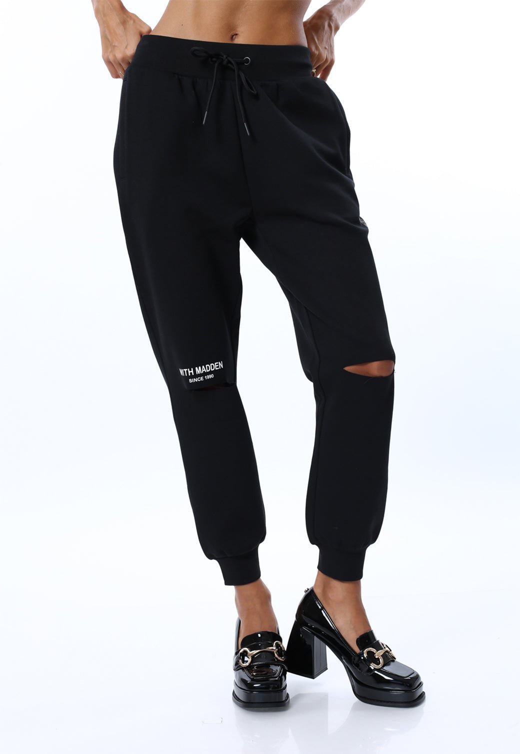 W LONG PANTS AVERSAP BLACK - Steve Madden