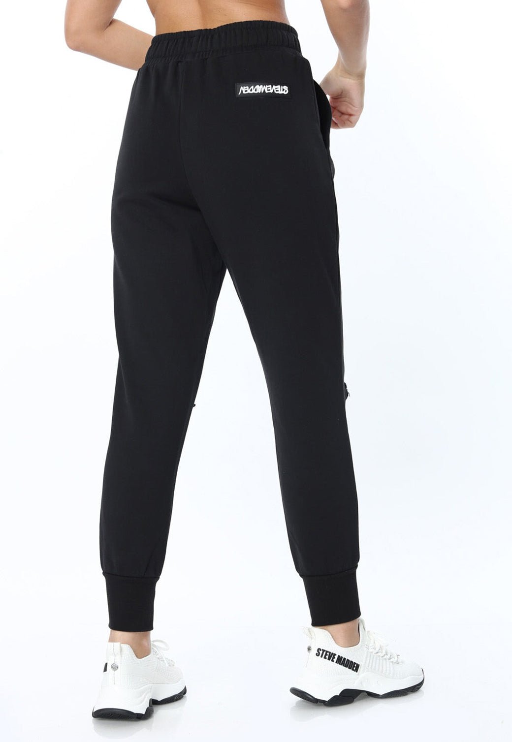 W LONG PANTS TRINTYP BLACK - Steve Madden